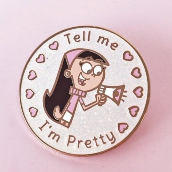 Nickelodeon Fairly OddParents Trixie 'Tell Me I'm Pretty' Enamel Pin - Picture 2 of 4